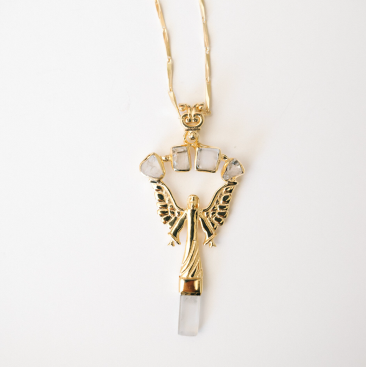 Angel Crystal Quartz Necklace