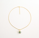 Lucky Prism Green Amethyst Necklace