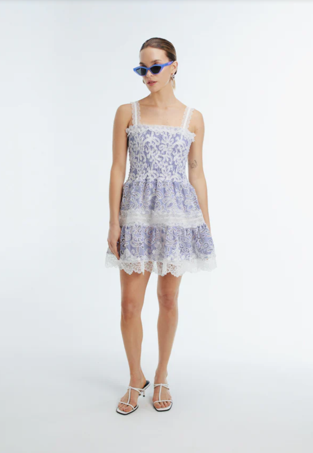 Aerin Blue Mini Dress