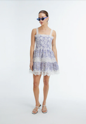Aerin Blue Mini Dress