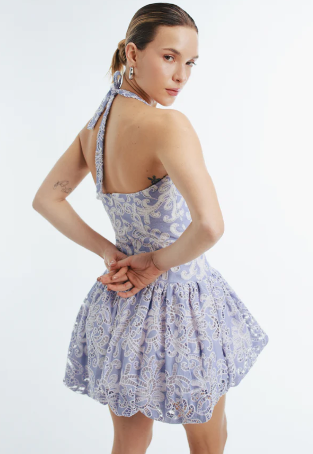 Victoria Blue Mini Dress