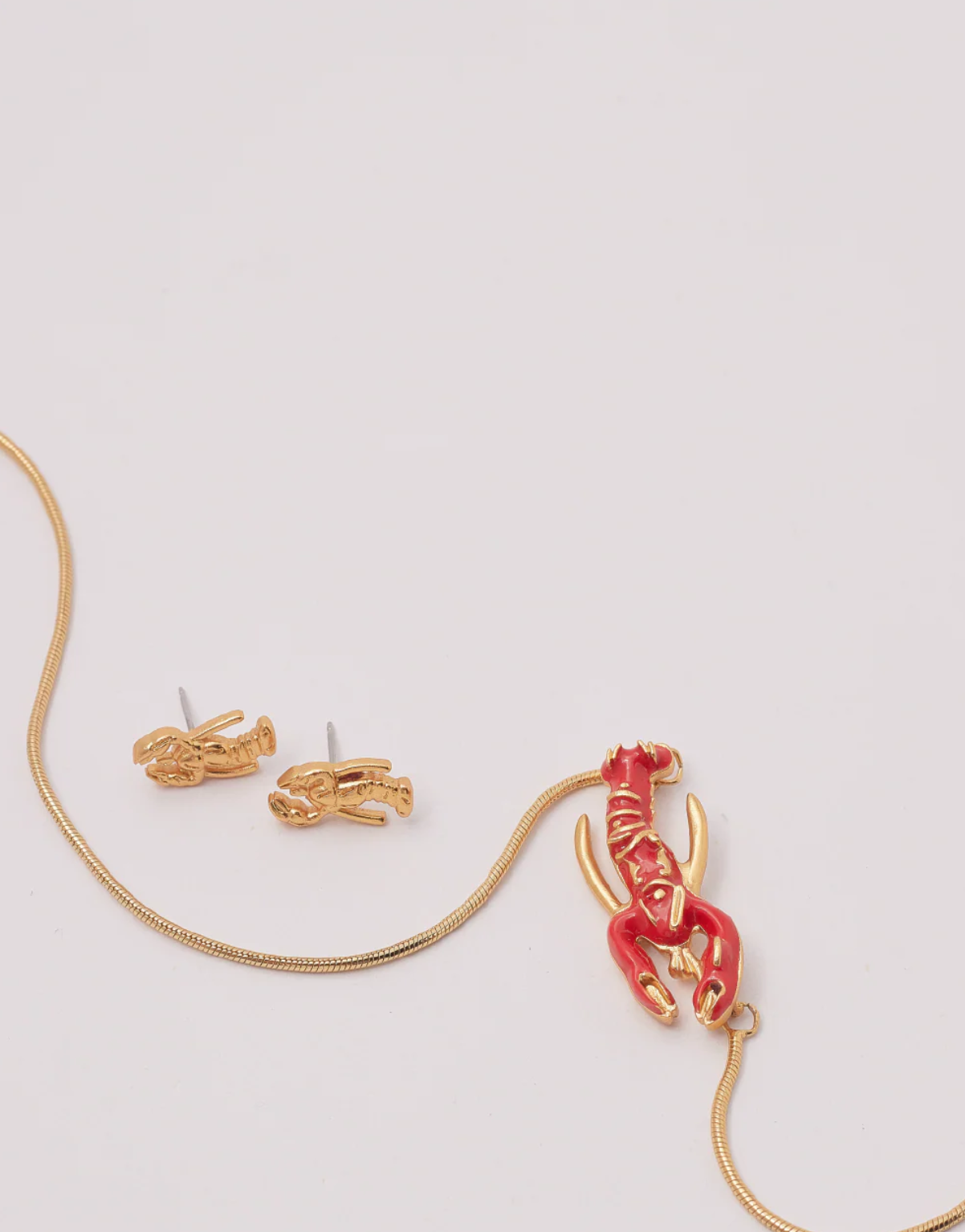 Langosta Set Necklace And Earrings