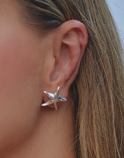 Starfish Silver Earrings