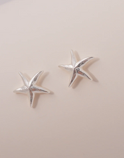 Starfish Silver Earrings