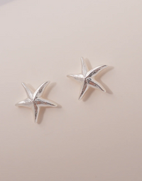 Starfish Silver Earrings