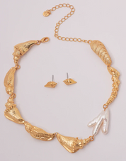 Caracola Set Necklace And Earrings