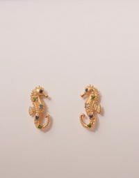 Seahorse Gold Earrings