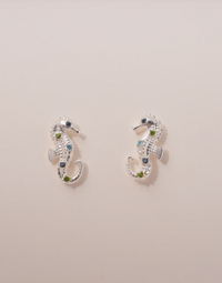 Seahorse Silver Earrings