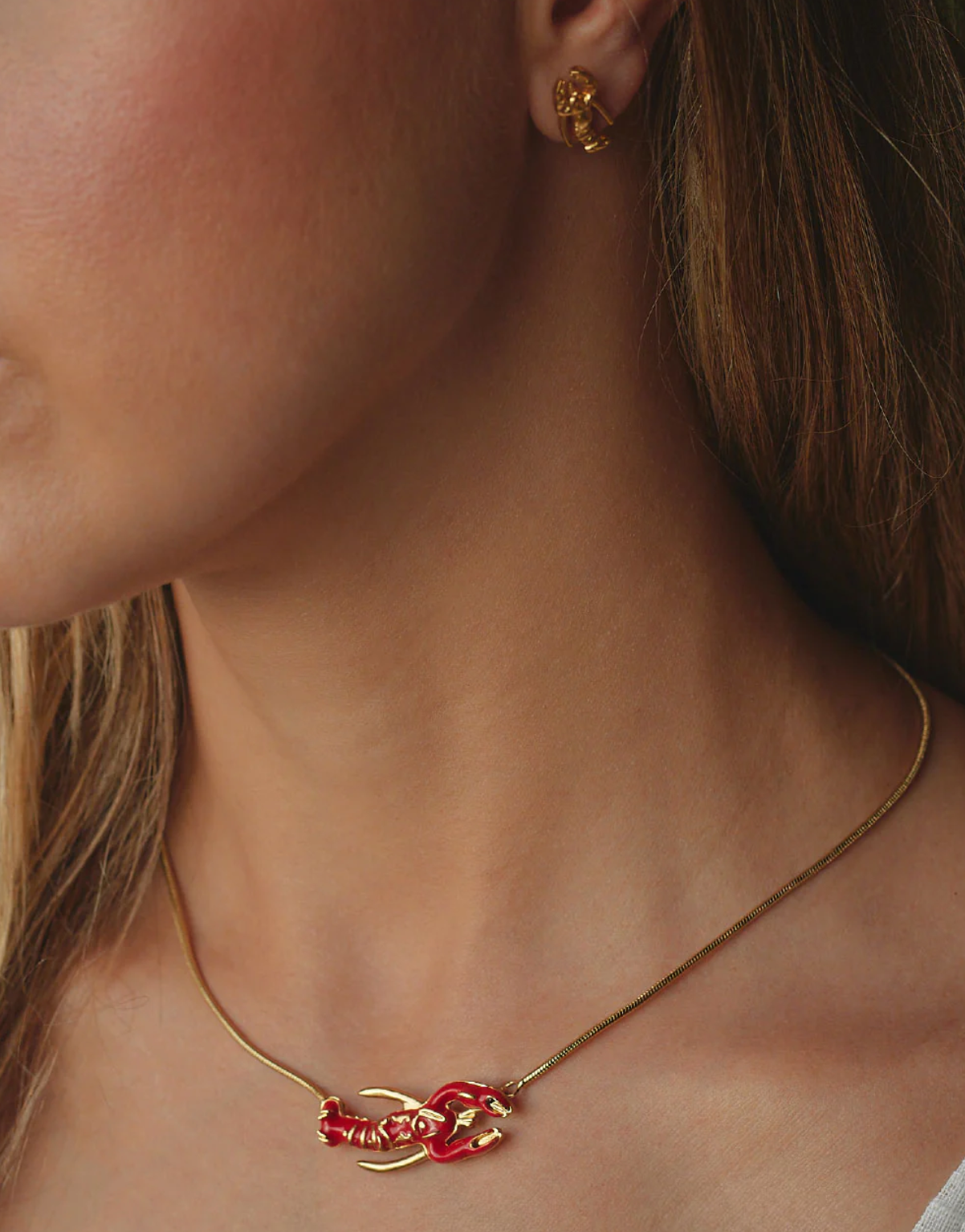 Langosta Set Necklace And Earrings