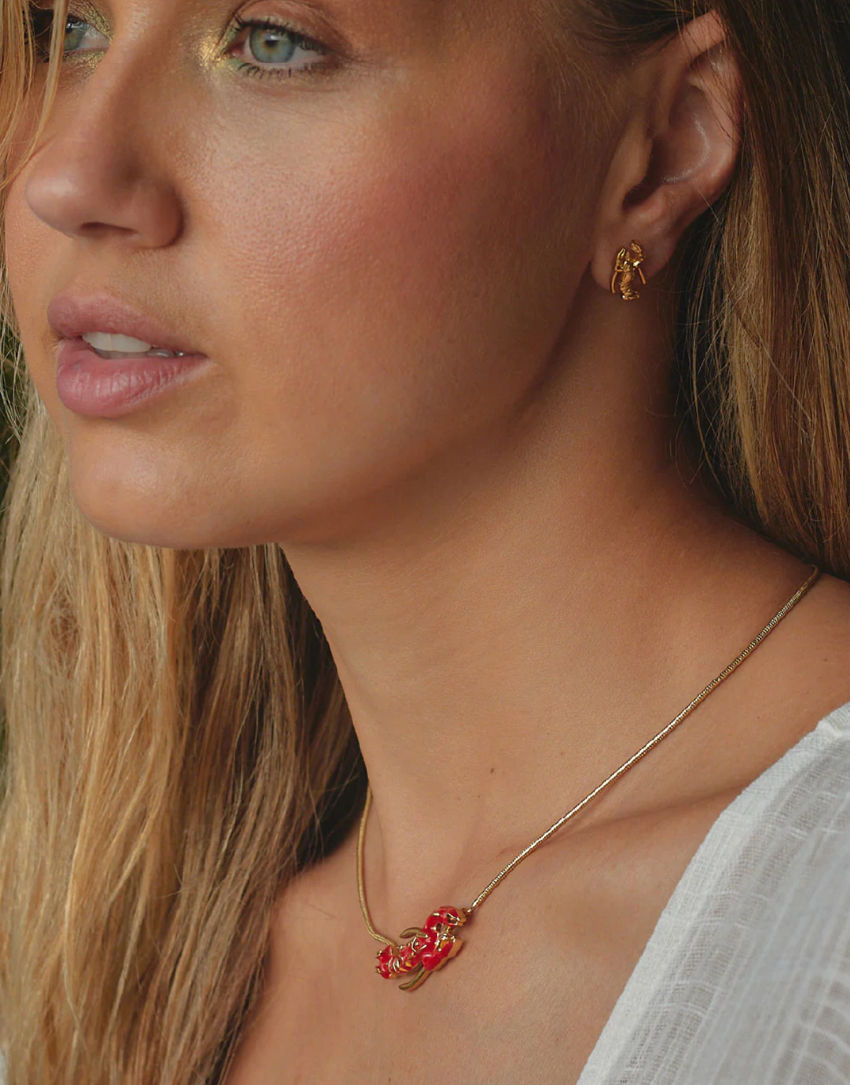Langosta Set Necklace And Earrings