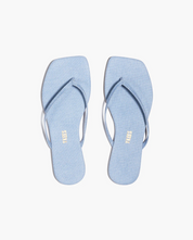 Square Lily Denim Sandals