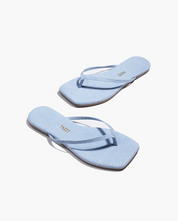 Square Lily Denim Sandals