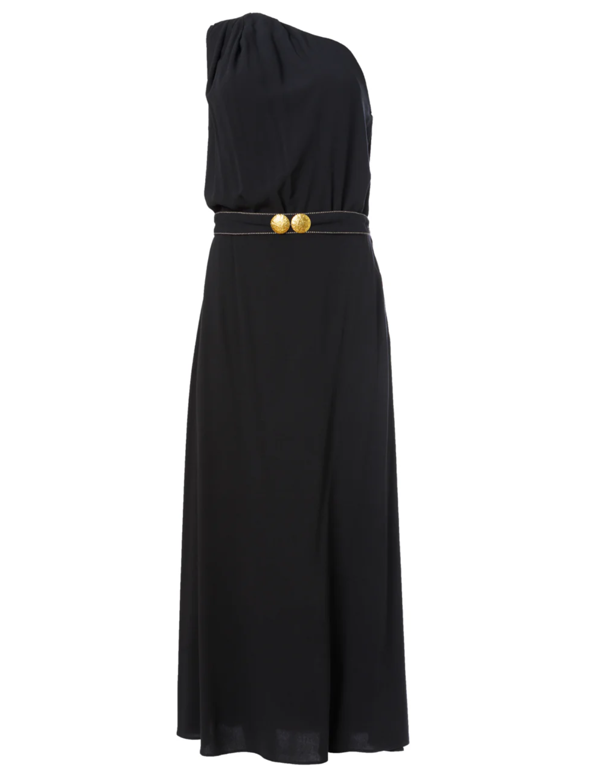 Porpes Navy Blue Midi Dress