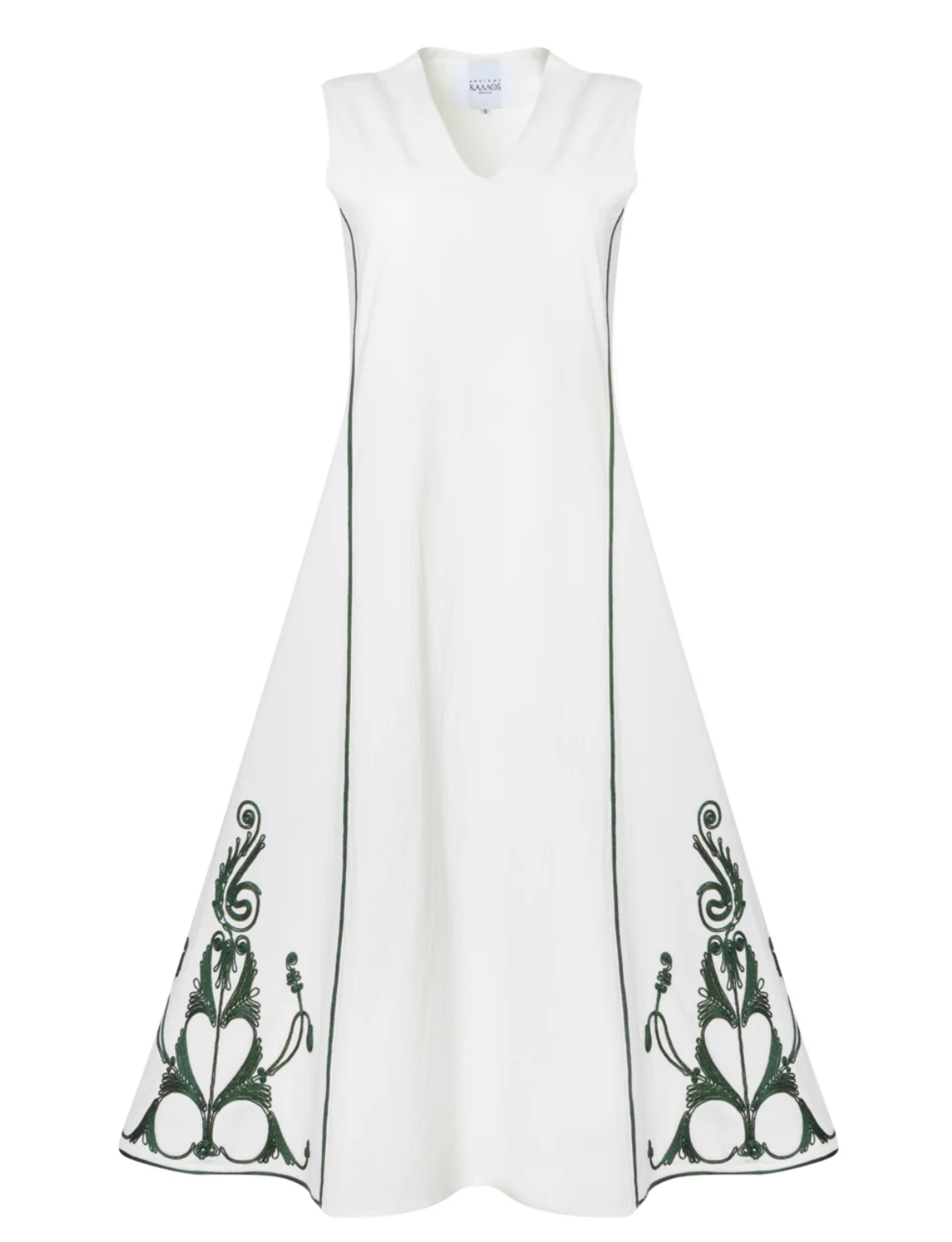 Areti Off White Olive Midi Dress