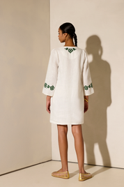 Kalimera Off White Olive Dress