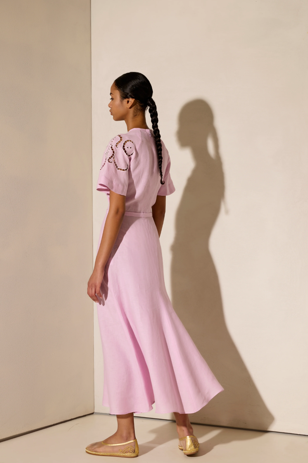 Iphigenia Lilac Midi Dress