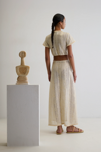 Hera Golden Cutout Dress