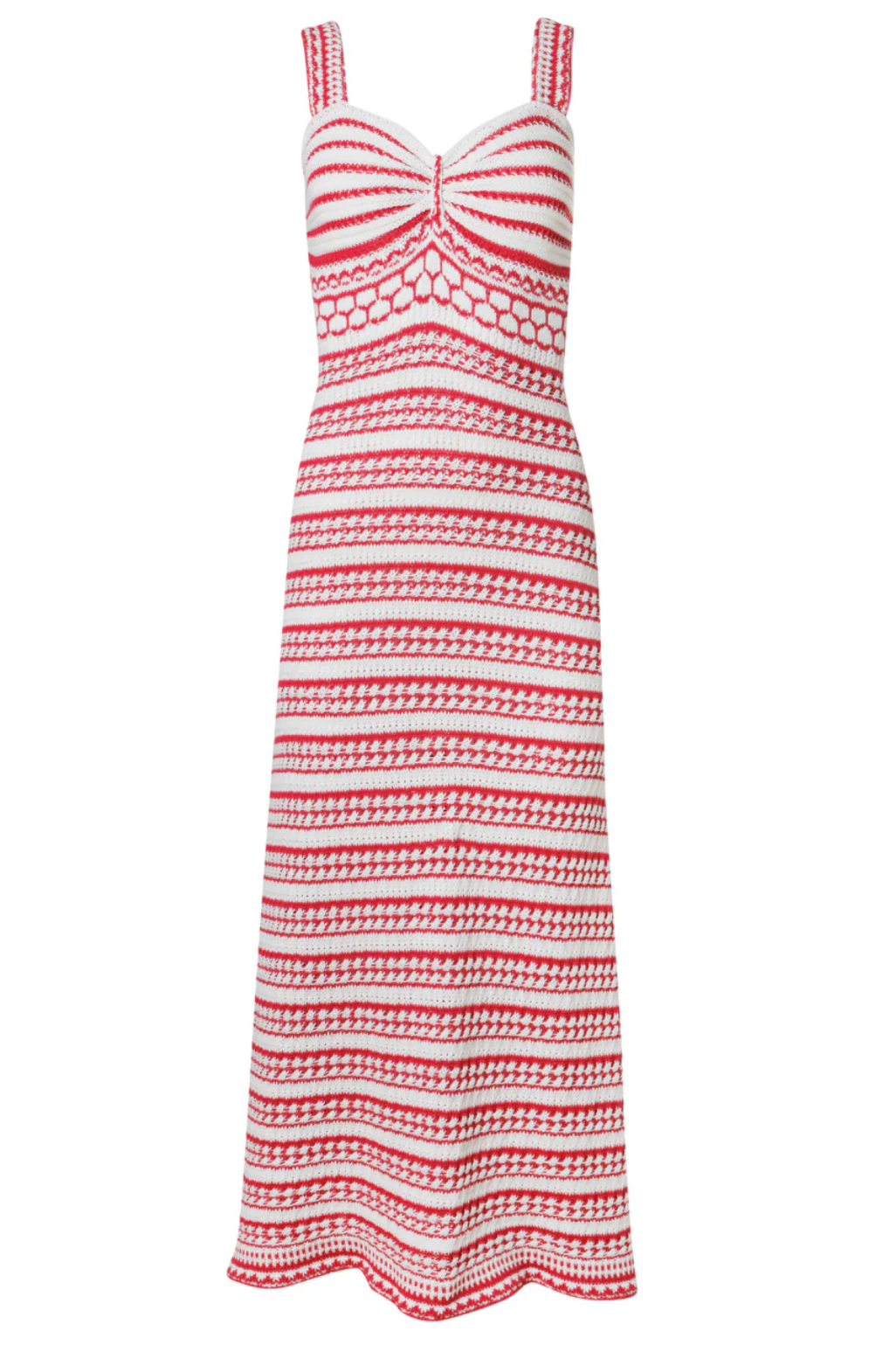 Maris Red Crochet Long Dress