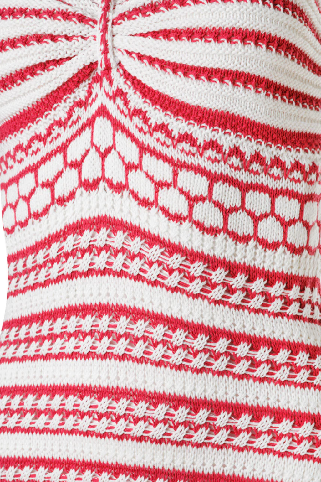 Maris Red Crochet Long Dress