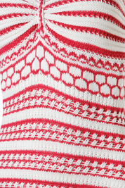 Maris Red Crochet Long Dress