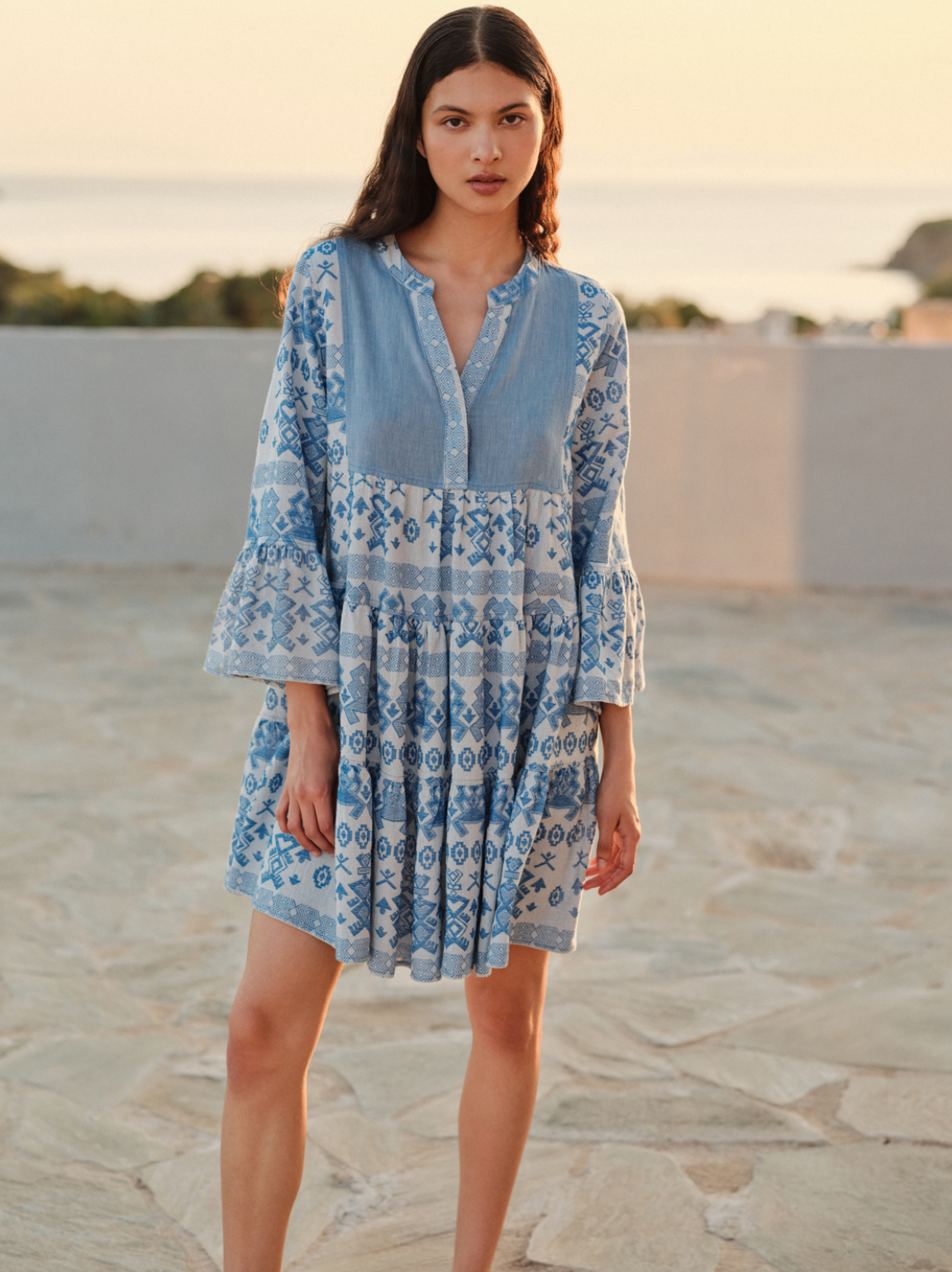 Ella Blue Short Dress