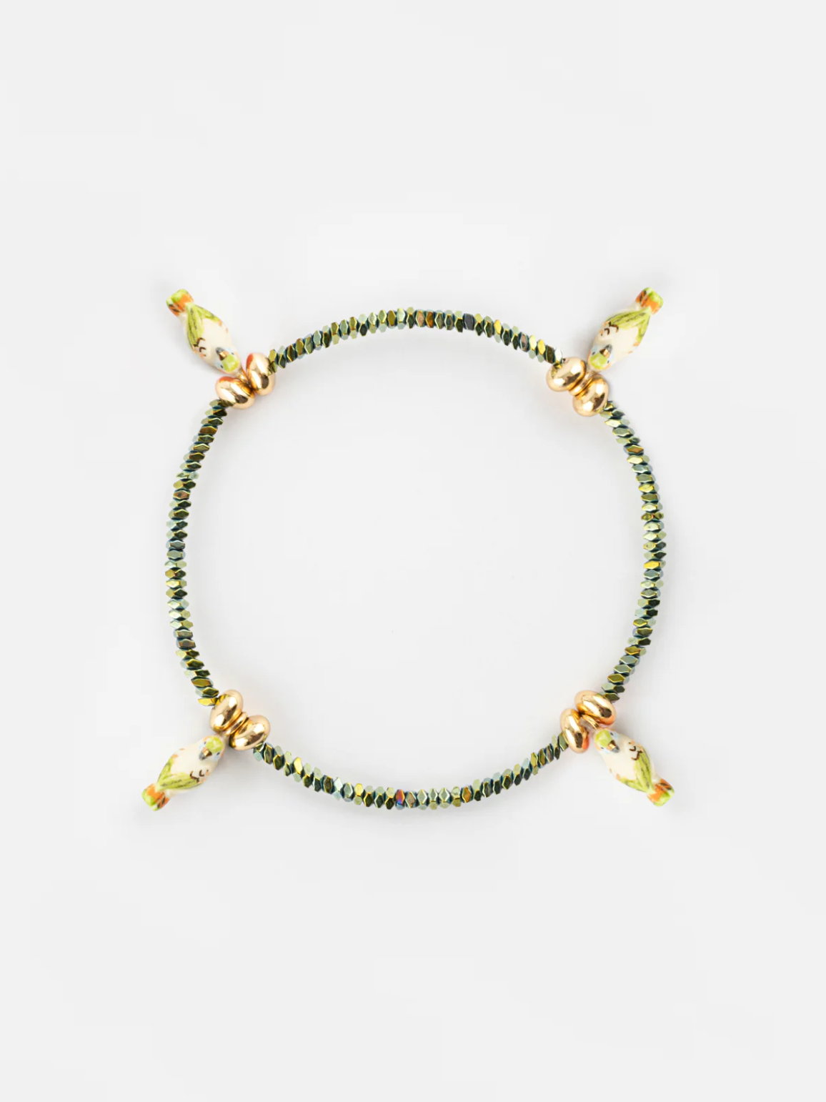 Budgerigars Hematite Bracelet
