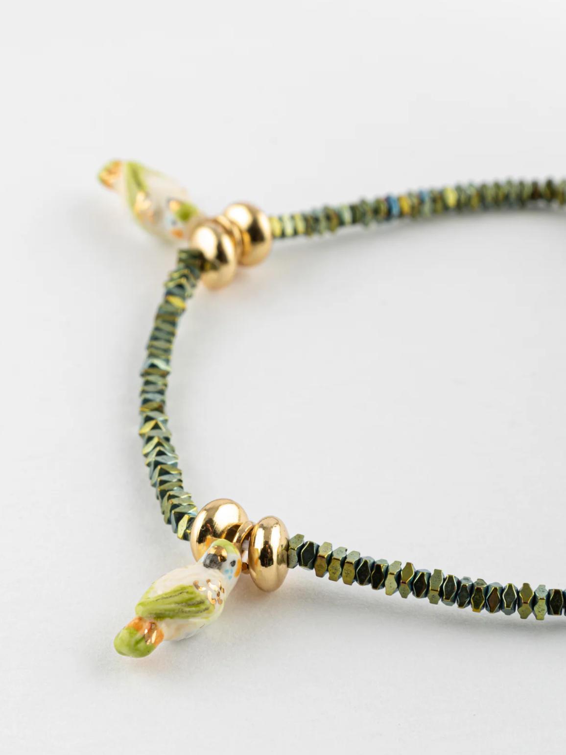 Budgerigars Hematite Bracelet