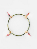 Pink Cockatoos Hematite Bracelet