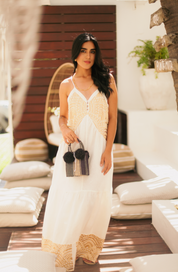 230837 New Triangle Natural Long Dress