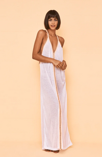 Cheetah Sundress White