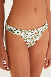 Stiched Garden Off White Bikini Set