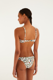 Stiched Garden Off White Bikini Set