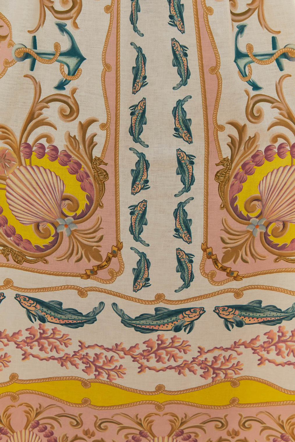 Maritime Magic Off White Sleeveless Maxi Dress