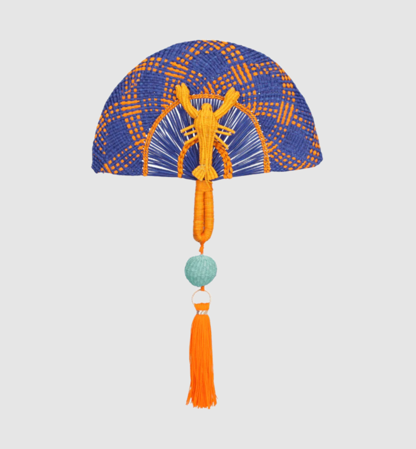 Orange Lobster Fun Fan