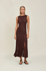 Leiza Mahogany Dress