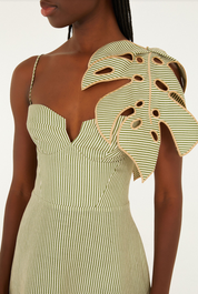 Monstera Sleeveless Midi Dress