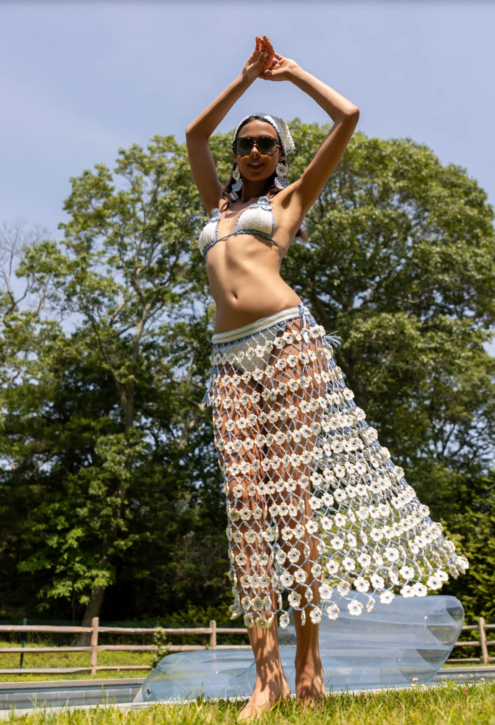 Baby Blue Maxi Skirt