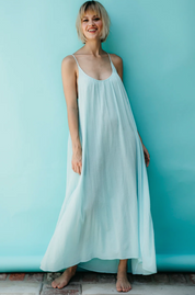 Ocean Low Back Maxi  Dress