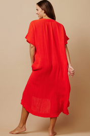 Dahlia Short Sleeve Caftan