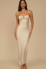 Petal Long Slip Dress