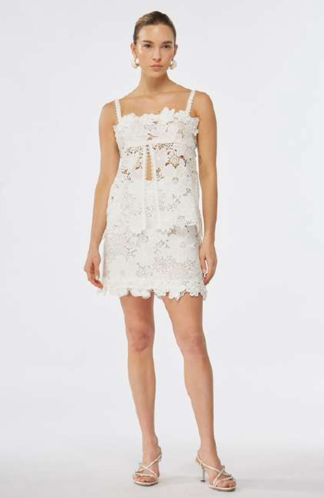 Magnolia Mini White Skirt