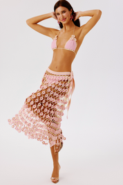Baby Pink Maxi Skirt