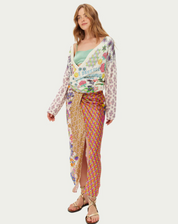Luna Tie Front Skirt