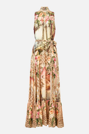 Necktie Dress With Elasticated Waist