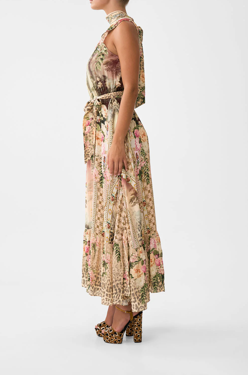 Necktie Dress With Elasticated Waist