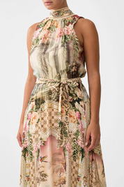 Necktie Dress With Elasticated Waist