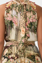 Necktie Dress With Elasticated Waist