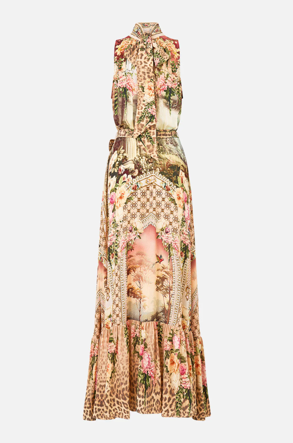 Necktie Dress With Elasticated Waist