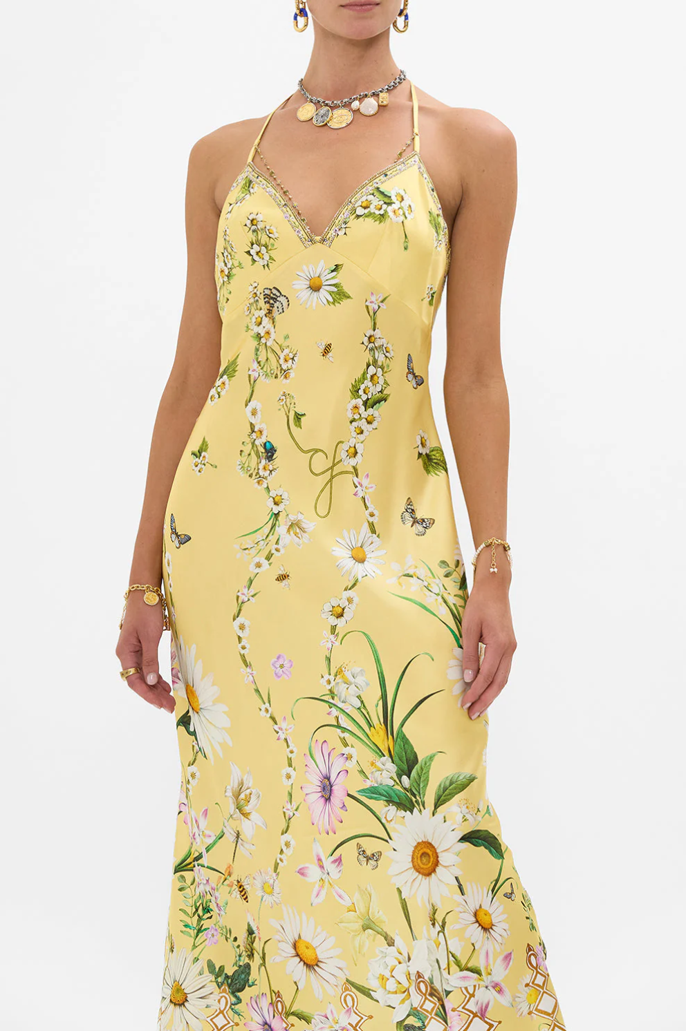 Chain Detail Slip Dress