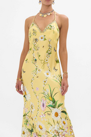 Chain Detail Slip Dress